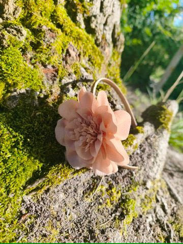 Serre tête Rose Marron clair