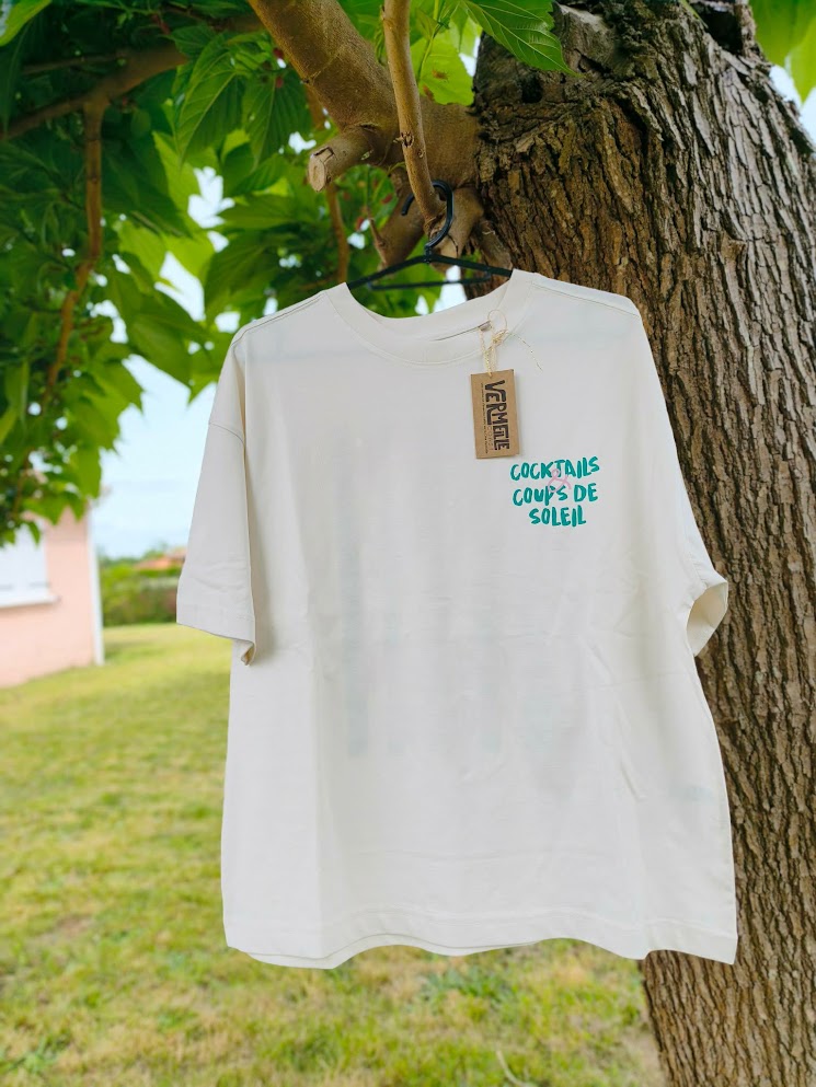Tee-shirt cocktail ivoire