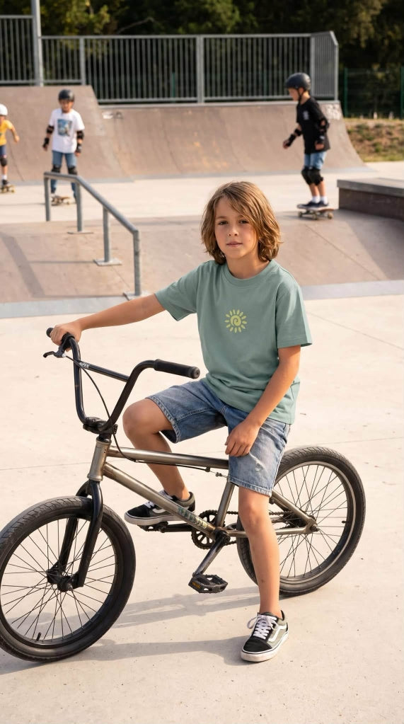 T-shirt enfant un, deux, trois soleil