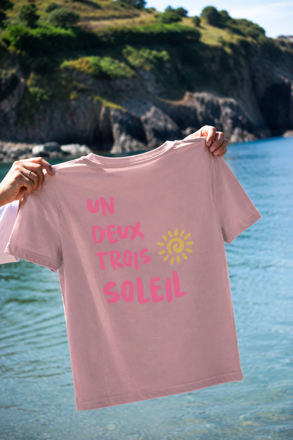 T-shirt enfant un, deux, trois soleil