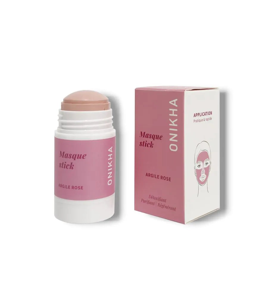 Masque visage stick argile rose