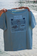 T-shirt Tinto bleu vert (vert d'eau) Homme