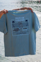 T-shirt Tinto bleu vert (vert d'eau) Homme